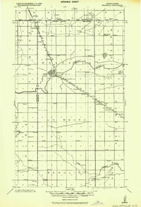 Walhalla 1943 topographic map thumbnail