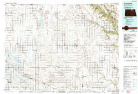 Langdon 1985 topographic map thumbnail