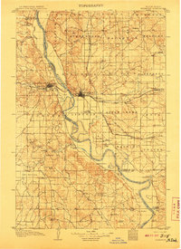 Bismarck 1907 topographic map thumbnail