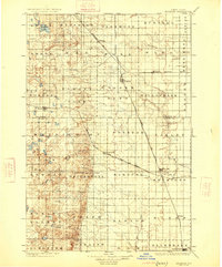 Edgeley 1925 topographic map thumbnail