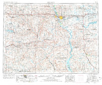 Bismarck 1954 topographic map thumbnail
