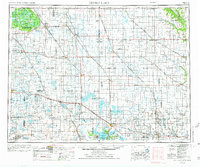 Devils Lake 1953 topographic map thumbnail