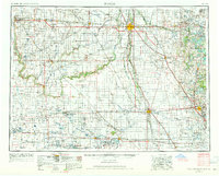 Fargo 1953 topographic map thumbnail