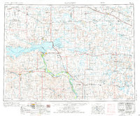 McClusky 1954 topographic map thumbnail
