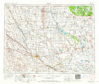 Minot 1954 topographic map thumbnail