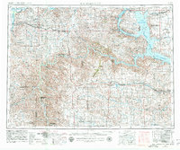 Watford City 1953 topographic map thumbnail