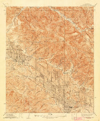 La Crescenta topographic map thumbnail
