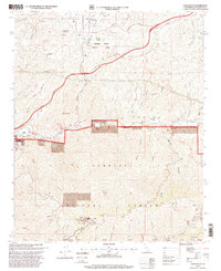 Agua Dulce 1995 topographic map thumbnail