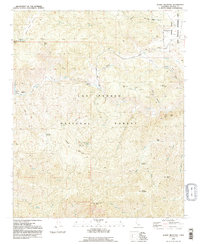 Alamo Mountain 1991 topographic map thumbnail