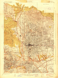 Altadena topographic map thumbnail