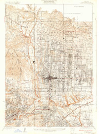Altadena 1928 topographic map thumbnail