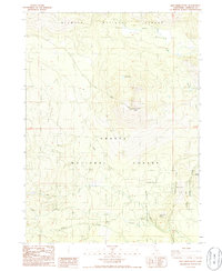 Ash Creek Butte 1986 topographic map thumbnail