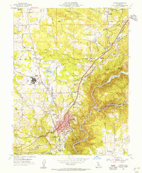 Auburn 1953 topographic map thumbnail