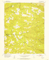 Aukum 1952 topographic map thumbnail