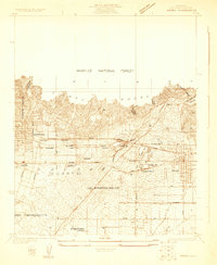 Azusa 1925 topographic map thumbnail