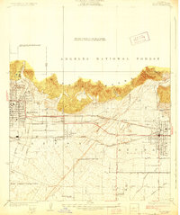 Azusa 1928 topographic map thumbnail