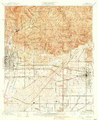 Azusa 1939 topographic map thumbnail