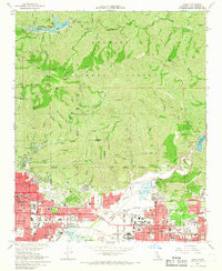 Azusa 1966 topographic map thumbnail