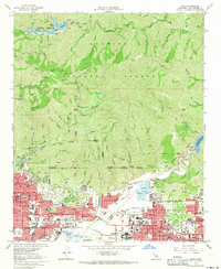 Azusa 1966 topographic map thumbnail