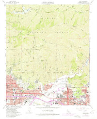 Azusa 1966 topographic map thumbnail