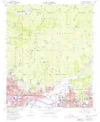 Azusa 1966 topographic map thumbnail