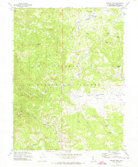 Babcock Peak 1972 topographic map thumbnail