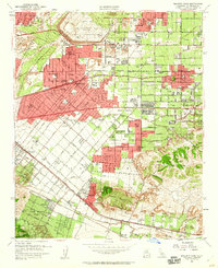 Baldwin Park 1953 topographic map thumbnail