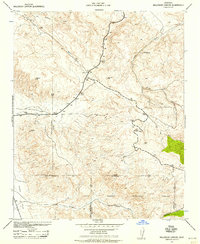 Ballinger Canyon 1942 topographic map thumbnail