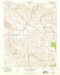 Ballinger Canyon 1943 topographic map thumbnail