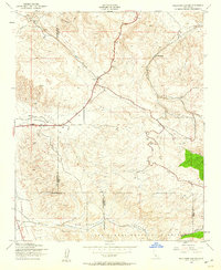 Ballinger Canyon 1943 topographic map thumbnail