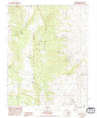 Banner Ridge 1984 topographic map thumbnail