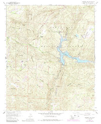 Barrett Lake 1960 topographic map thumbnail