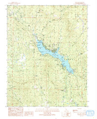 Bass Lake 1990 topographic map thumbnail