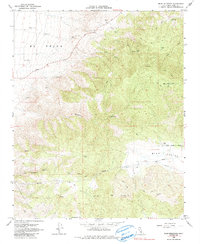 Bear Mountain 1966 topographic map thumbnail