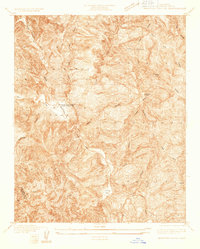 Beartrap Canyon 1932 topographic map thumbnail