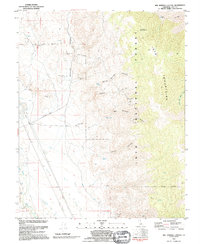 Bee Springs Canyon 1992 topographic map preview