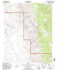 Bee Springs Canyon 1994 topographic map thumbnail