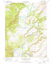 Bend 1965 topographic map thumbnail