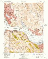 Benicia 1950 topographic map thumbnail