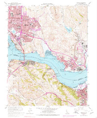 Benicia 1959 topographic map preview