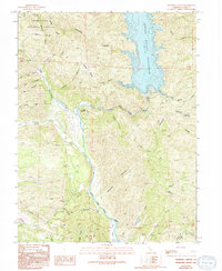 Benmore Canyon 1989 topographic map thumbnail