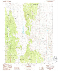 Benton Hot Springs 1986 topographic map thumbnail