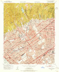 Beverly Hills 1950 topographic map thumbnail