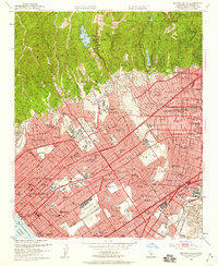 Beverly Hills 1950 topographic map thumbnail