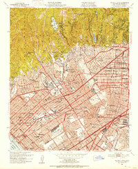 Beverly Hills 1950 topographic map thumbnail