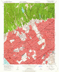 Beverly Hills 1950 topographic map thumbnail