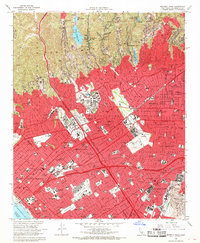 Beverly Hills 1966 topographic map thumbnail