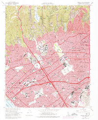 Beverly Hills 1966 topographic map thumbnail