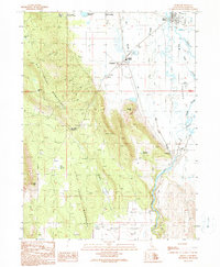 Bieber 1990 topographic map thumbnail