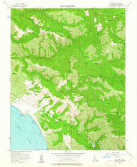 Big Sur 1956 topographic map thumbnail